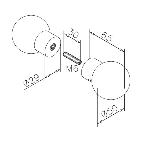 Wooden Door Knobs for Sauna