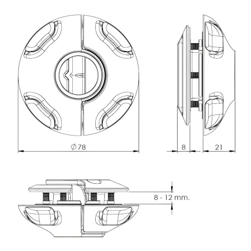 Double Cabinet Door Lock