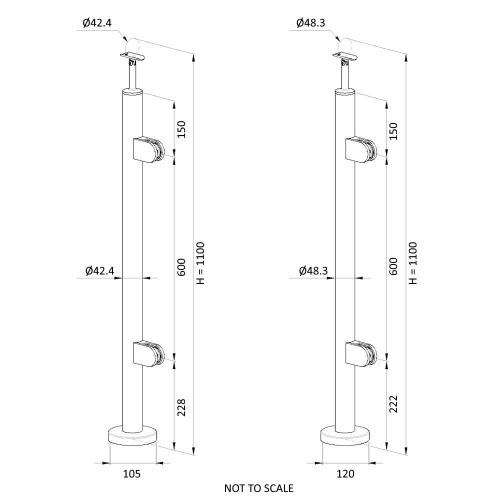 Stainless Steel End Post