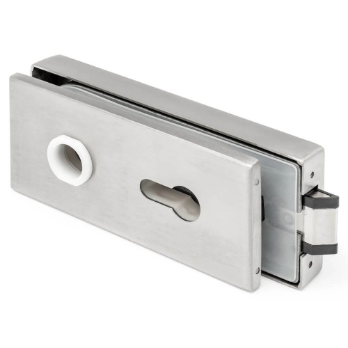 Rectangular Lock Body without Handles or Cylinder - Satin