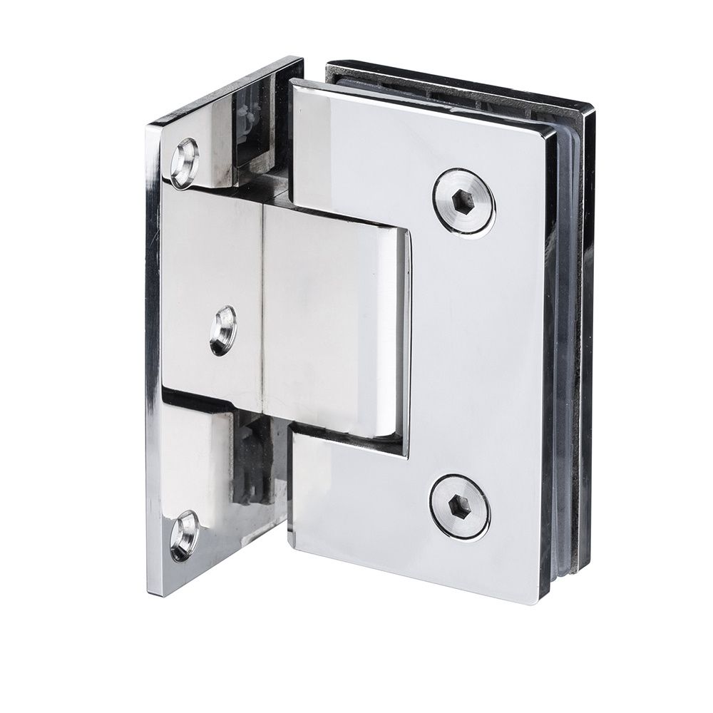 Wall Mounted Glass Door Hinge - Square Profile