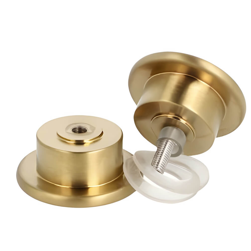 Glass Door Knobs For Shower In Brass Finish   Brushed Brass Door Knobs 