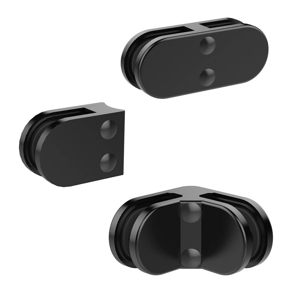 Black Glass Clamps for 10mm Glass