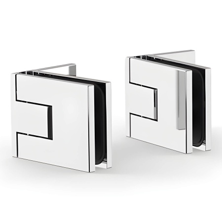 Prime Glass Door Hinge Set - Wall Mounted