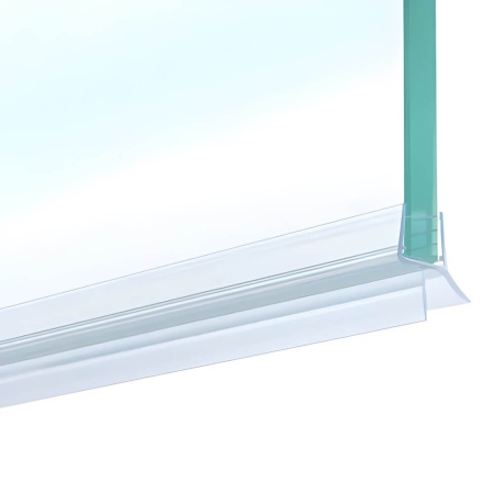 Shower Door Bottom Seal with Water Deflector