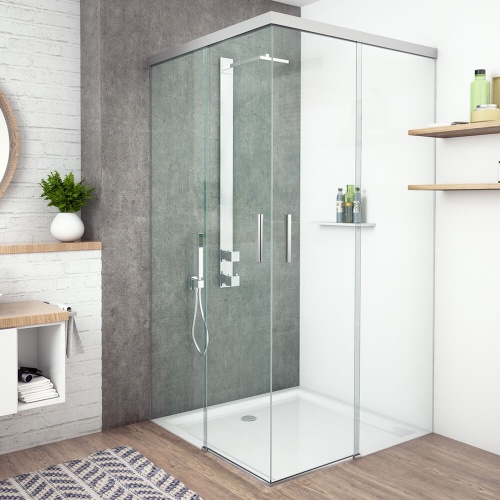 Sliding Shower Door Kit - Corner Entry