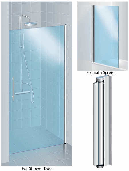 Pviot Hinge for 6mm Shower Door